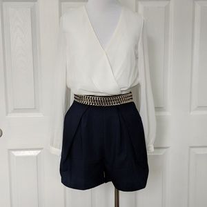 Long sleeve short romper - NWOT